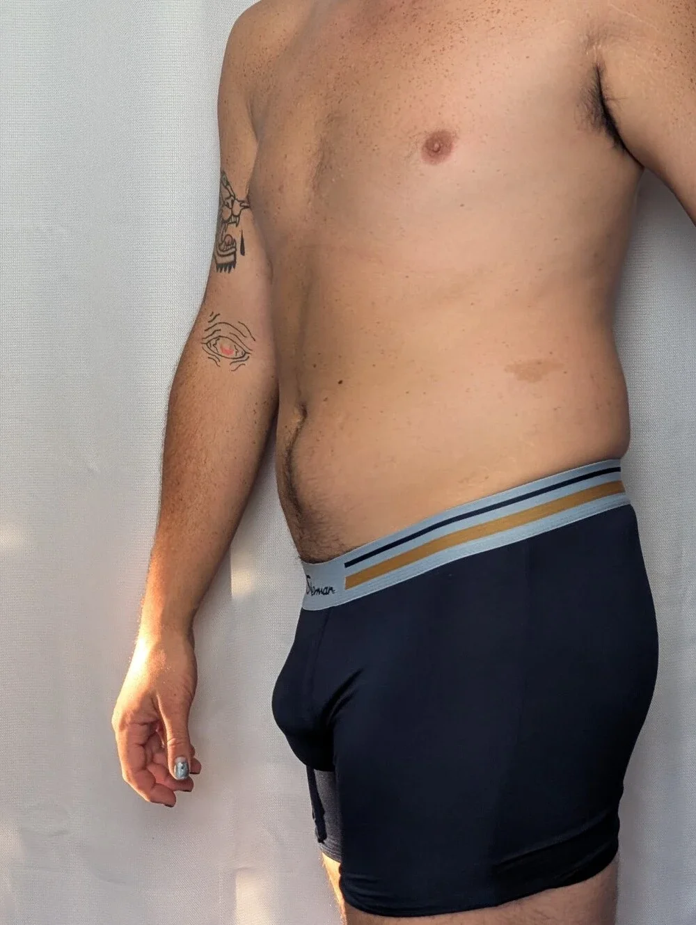 The Original Ben Sherman Super Soft Polyester Spandex Navy Blue Boxer Briefs Xl